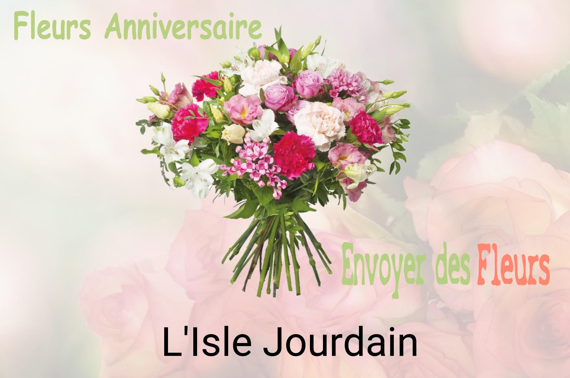 Bouquet de fleurs d’anniversaire livré à L'Isle-Jourdain